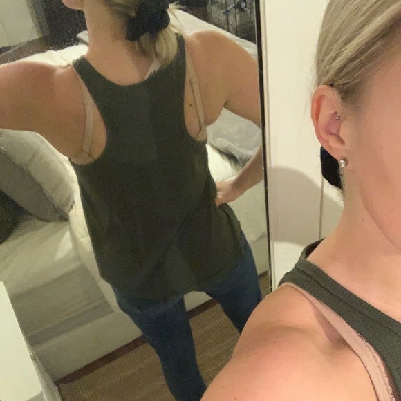 Free People Dark Green Tank Top - Picture 5 of 7